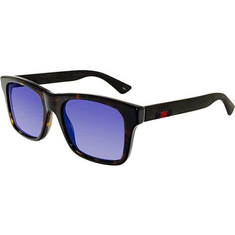 gucci brown sporty sunglasses|Gucci reflective sunglasses.